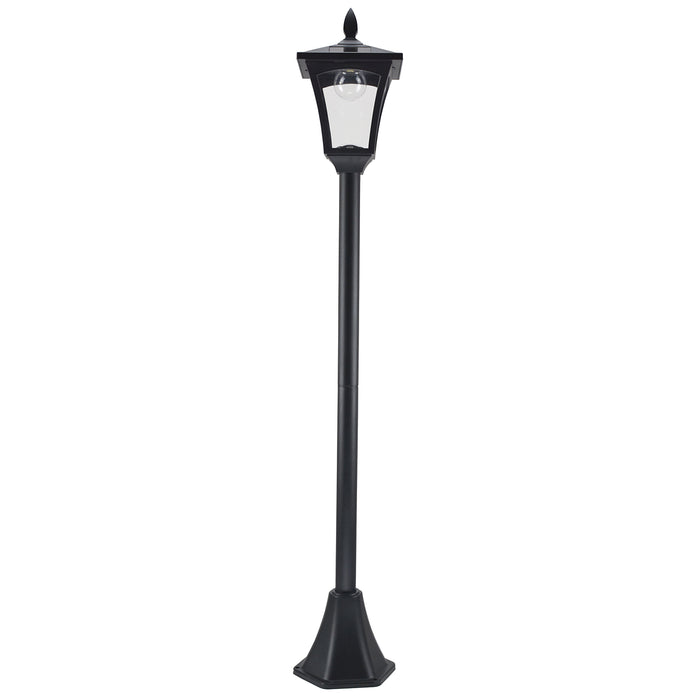 Outdoor Solar LED Post Lamp - Dimmable, Sensor-Activated Lantern for Garden Pathways, 1.6M Tall Bollard - Ideal for Illuminating Outdoor Spaces