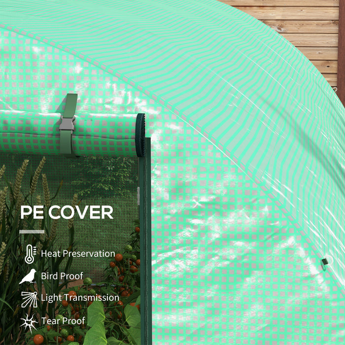 Polytunnel Greenhouse with Sprinkler System - 3x2m Durable Gardening Solution, Green - Ideal for Year-Round Plant Protection