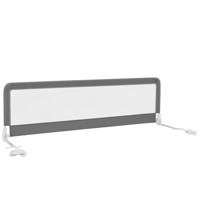 Universal - Folding Bed Rail with Safety Strap, Beige - Ideal for Ensuring Safety During Sleep