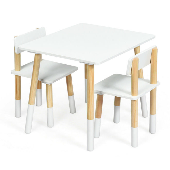 Kids' Furniture Creations - Wooden Activity Table with 2 Chair Set - Perfect for Playtime and Learning for Children