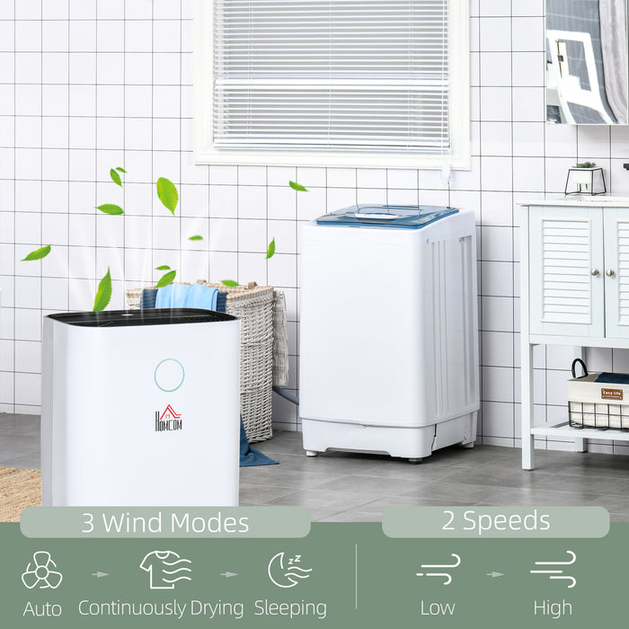 4000ML Portable Dehumidifier with 3 Modes - Quiet 16L/Day Electric Moisture Remover for Laundry Room, Bedroom, Basement - Ideal for Home Humidity Control