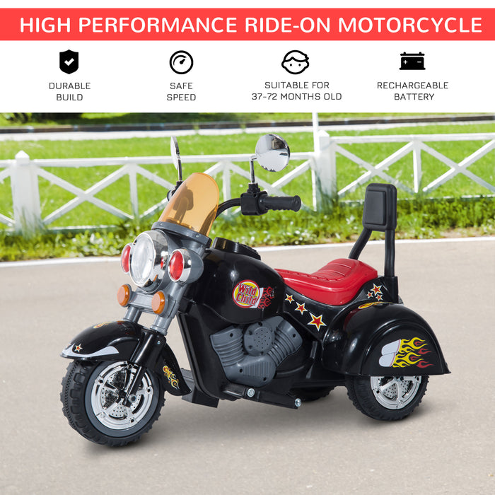 Kids Electric Motorbike 6V - Battery-Powered Ride-On Toy with Lights and Sounds - Perfect for 3-6 Year Olds