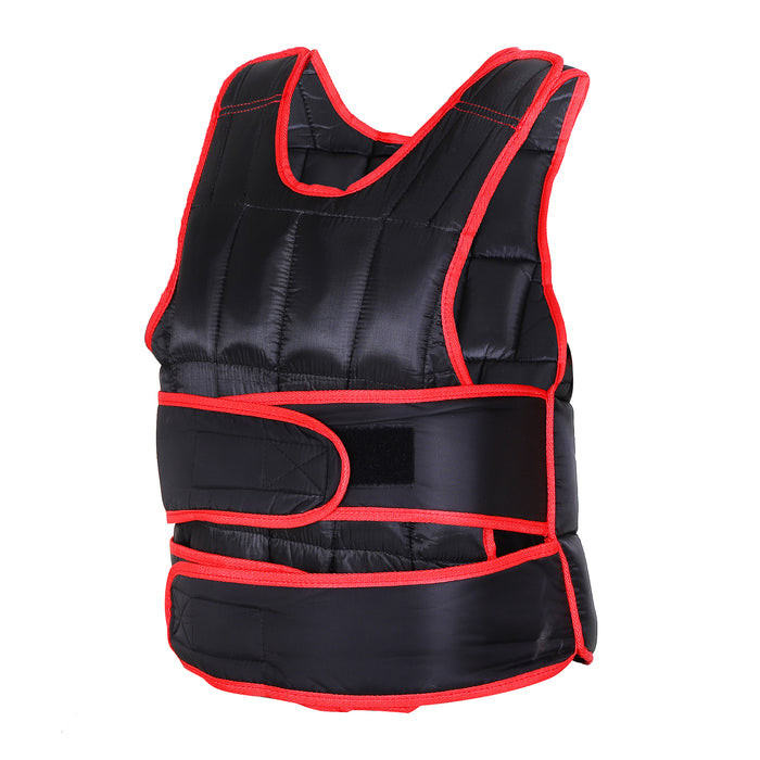 Adjustable 20kg Metal Sand Weight Vest - Durable Training Equipment in Black/Red - Ideal for Intense Workouts & Strength Conditioning