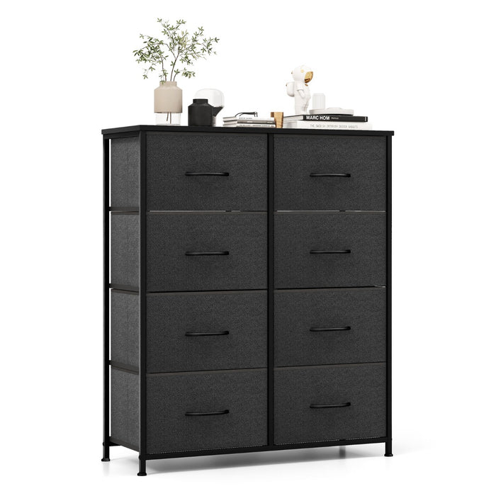 Fabric Dresser for Bedroom - Clothes Storage Organizer with 8 Drawers - Ideal for Keeping Wardrobes Neat and Tidy