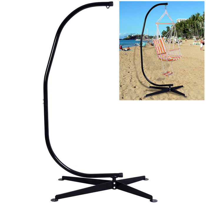 Solid Steel - C Hammock Frame Stand Robust Build - Perfect for Those Who Love to Relax