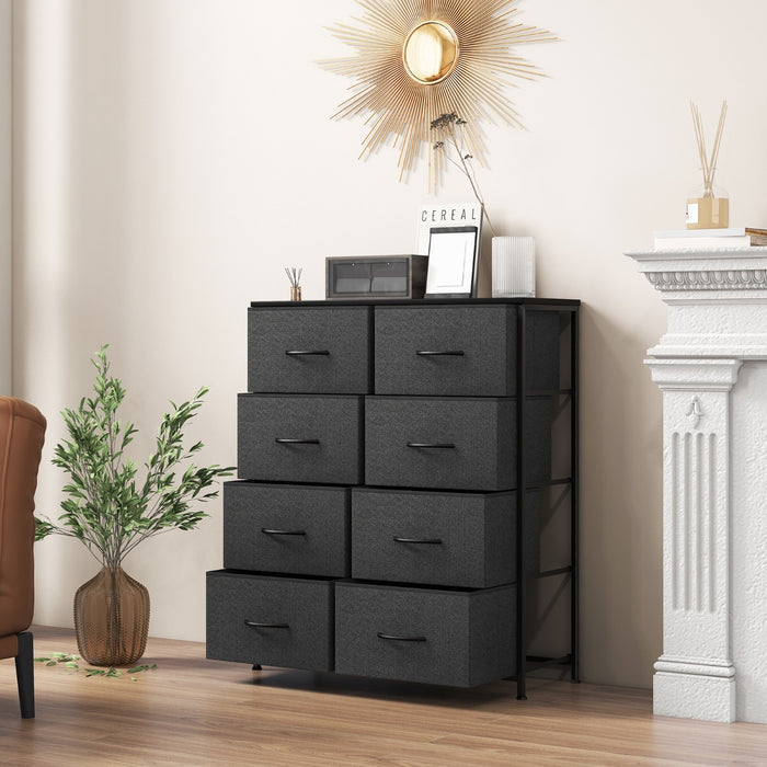 Fabric Dresser for Bedroom - Clothes Storage Organizer with 8 Drawers - Ideal for Keeping Wardrobes Neat and Tidy