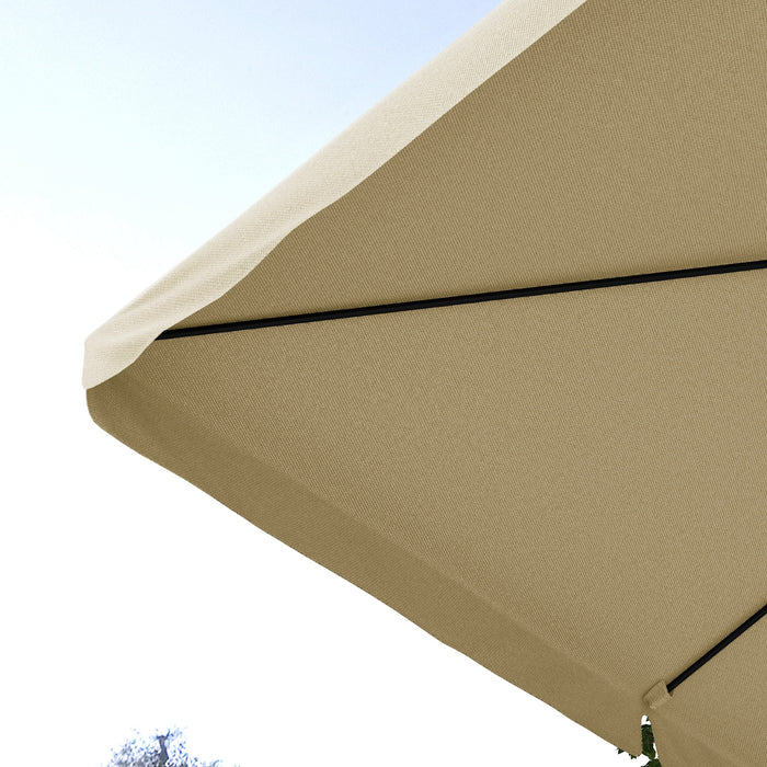 Cantilever Roma Parasol - Hanging Aluminum Square Patio Umbrella with Crank Handle and Tilt Function - Garden Sun Shade for Outdoor Comfort