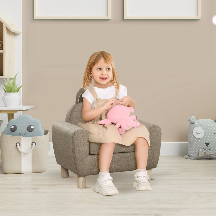 Children's Ear-Shaped Armchair - Cozy Toddler Sofa for Bedroom & Playroom - Perfect Preschool Wooden Seating Solution