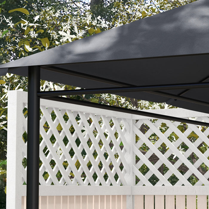 3 x 4m Gazebo Canopy Top - Durable Replacement Cover in Dark Grey - Ideal for Outdoor Shelter and Garden Enhancement