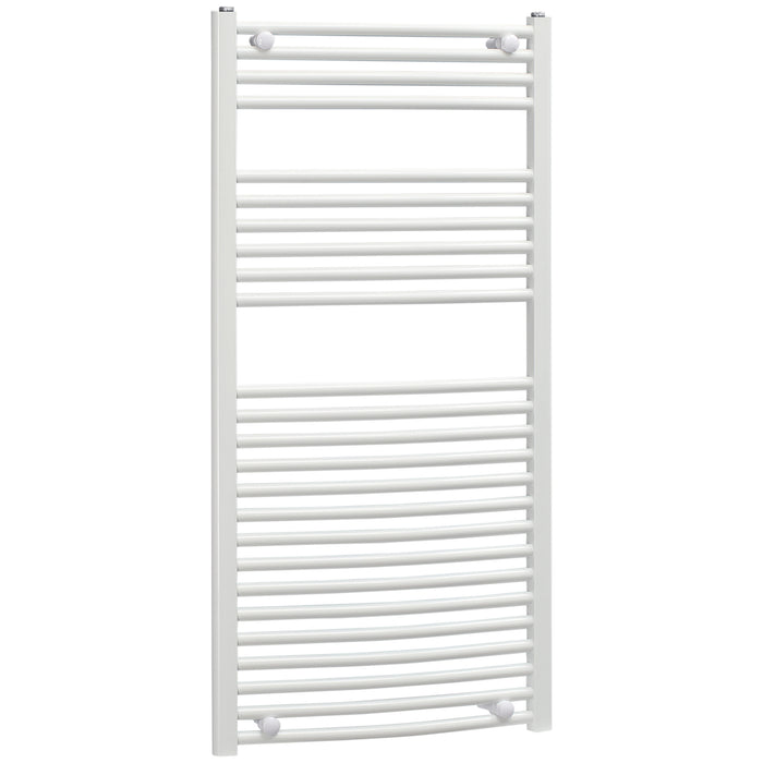 Hydronic Ladder Radiator Towel Warmer - Straight 600x1200mm Central Heating Bathroom Towel Rail - Cozy & Dry Towels for Home Comfort