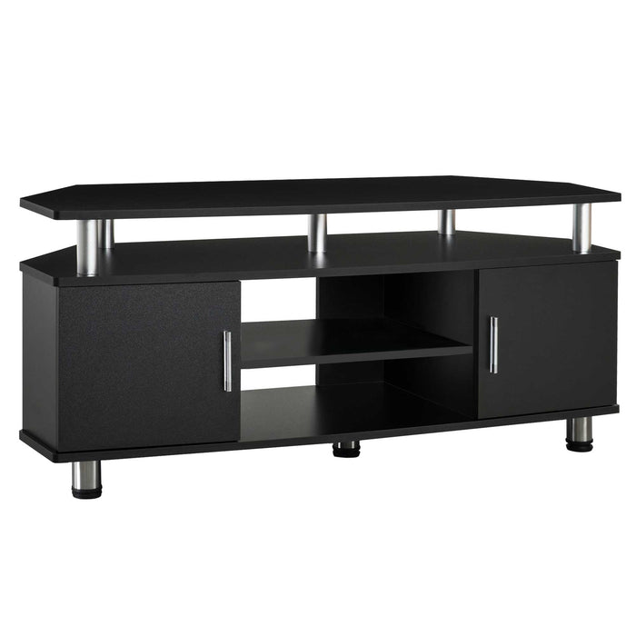 Entertainment Cabinet for 55 Inch TVs - Living Room Media Center with Shelves and Cupboards - Stylish Storage Solution for Home Entertainment System