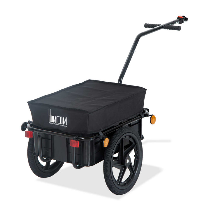 Bike Trailer and Jogger Combo - Versatile Luggage and Cargo Storage Solution with Towing Bar - Ideal for Active Parents and Outdoor Enthusiasts