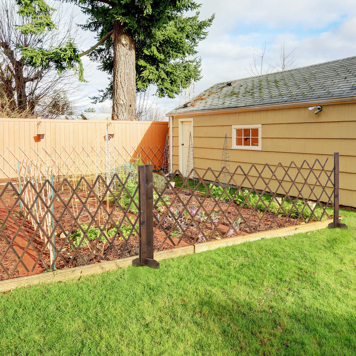 Expanding Scissor-Grid Trellis - Freestanding Foldable Garden Fencing - Ideal for Plant Support and Privacy Screen