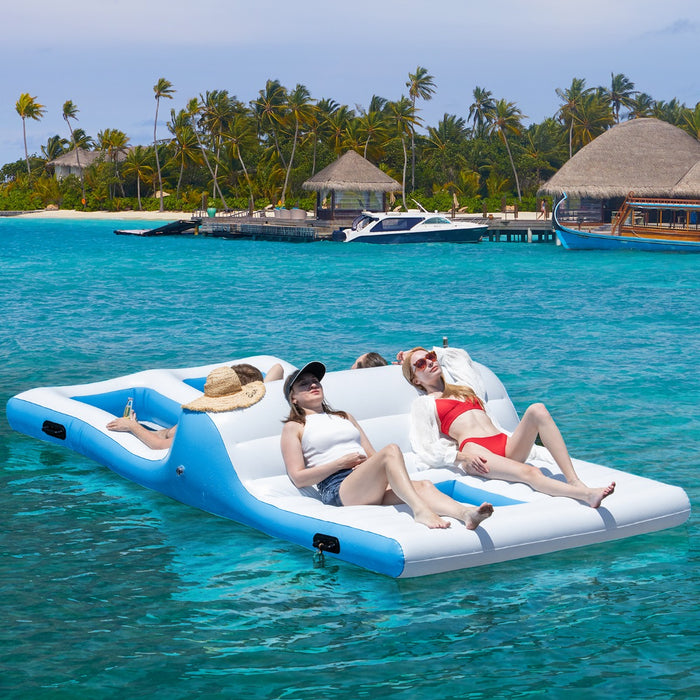 Inflatable floating deals island