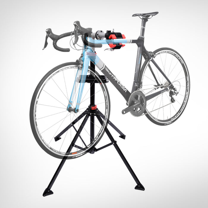 BikeHand YC-100BH - Folding Bicycle Repair Stand - Convenient Cycling Maintenance & Display Rack for Enthusiasts and Professionals