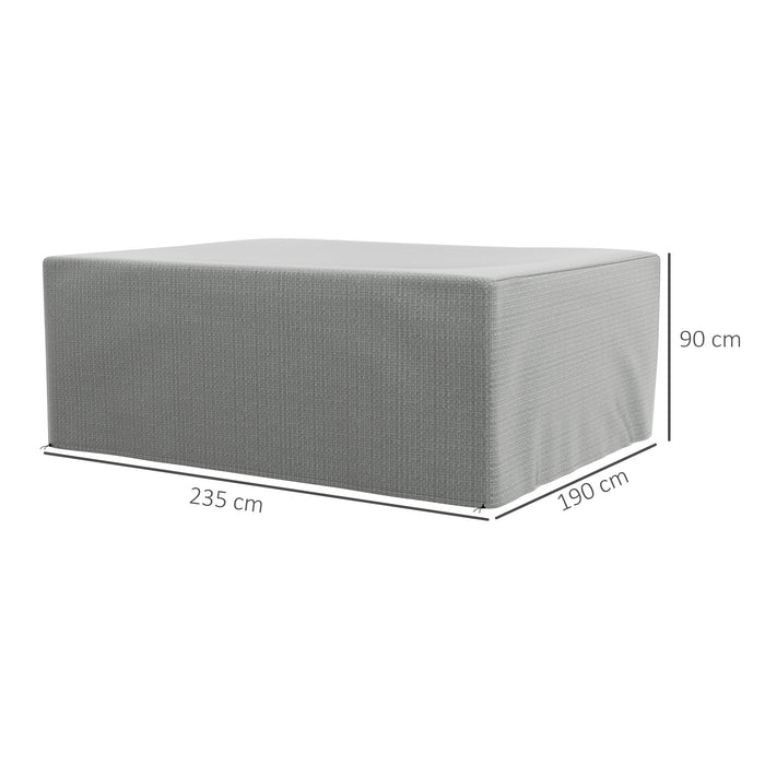 Large Patio Furniture Cover - 235x190x90cm, Waterproof and Anti-UV Outdoor Protection - Ideal for Garden Seating Protection