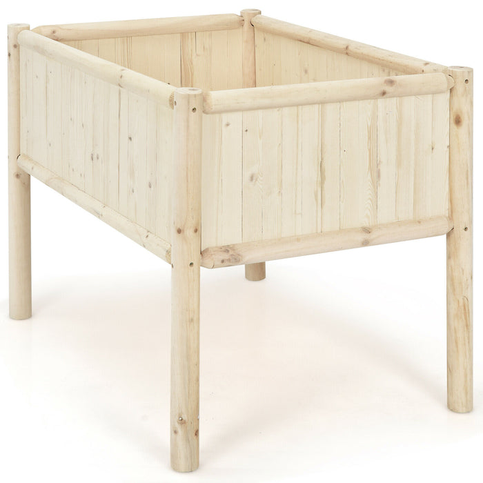 Raised Fir and Pine Wood - High-Quality Garden Planter Box - Perfect for Green Thumbs and Urban Gardening Enthusiasts