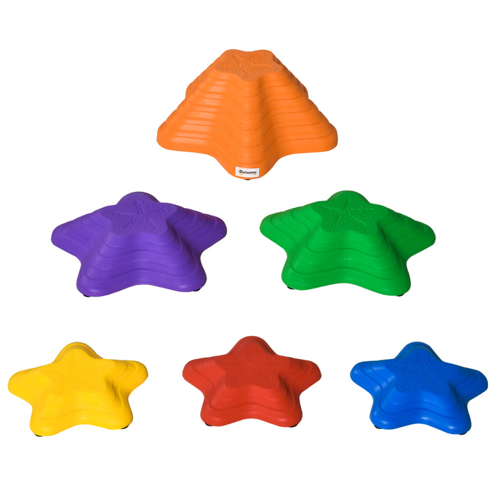 Balance Stepping Stones for Kids - Starfish-Shaped, Non-Slip, Stackable Obstacle Course Blocks - Enhances Coordination & Motor Skills in Toddlers