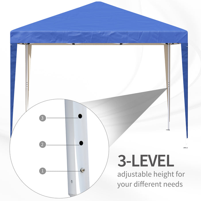 3M Garden Pop Up Gazebo - Blue Marquee Party Tent with Carrying Bag - Ideal for Weddings and Outdoor Events