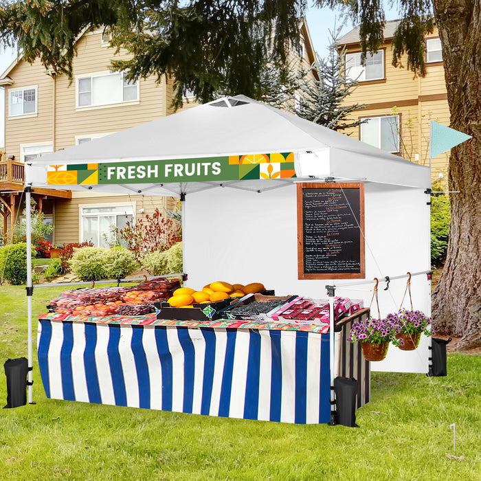 3M - Commercial Pop-up Gazebo with Sidewall, 3 x 3 Size - Ideal for Outdoor Events and Trade Shows