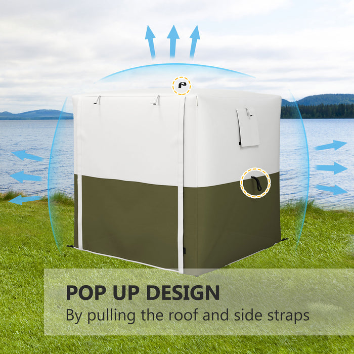 Pop-Up Gazebo 2x2m with Accessories - Easy Setup Outdoor Canopy, Green - Ideal for Garden Parties & Events