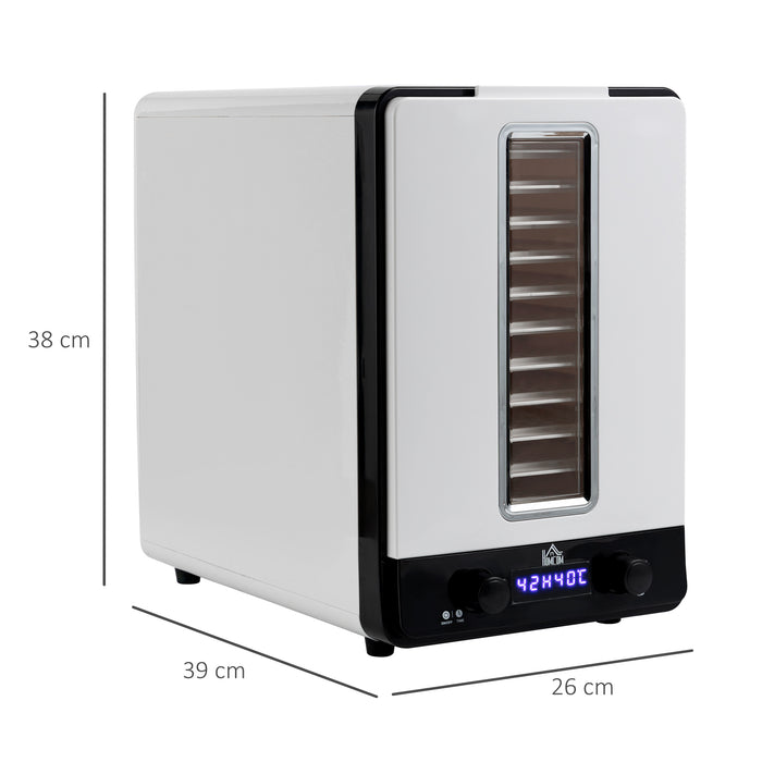 550W 11-Tier Food Dehydrator - Adjustable Temperature & Timer, LCD Display - Ideal for Drying Fruits, Meats & Vegetables