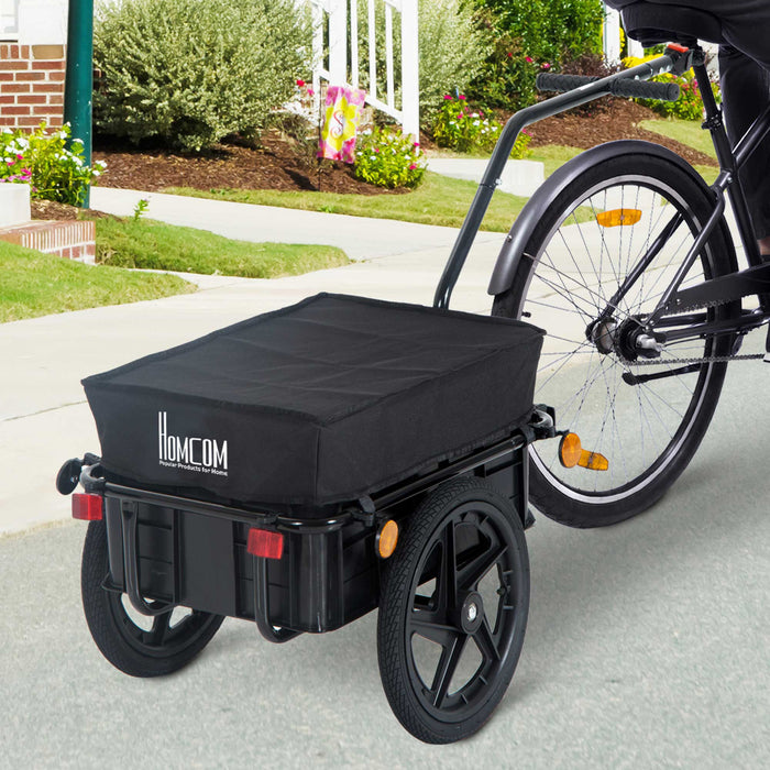 Bike Trailer and Jogger Combo - Versatile Luggage and Cargo Storage Solution with Towing Bar - Ideal for Active Parents and Outdoor Enthusiasts