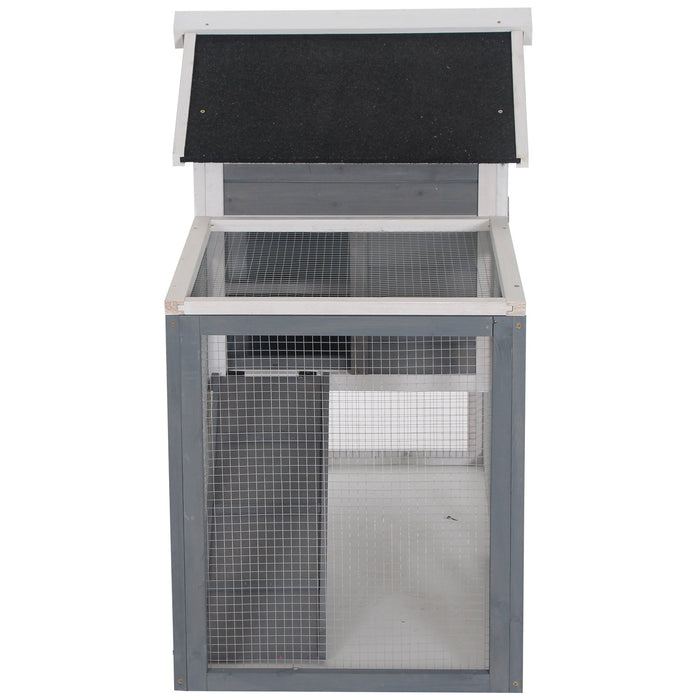 Wooden Guinea Pig and Rabbit Hutch with 2 Tiers - Spacious Cage with Pull-Out Tray and Ramp, 122x62.6x92cm - Ideal for Small Pet Comfort and Easy Cleaning