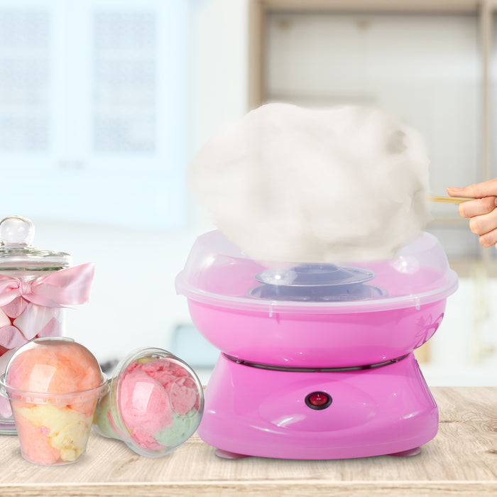 Electric Cotton Candy Maker by Gadgetry - 450W High-Performance Candy Floss Machine in Pink - Ideal for Parties and Family Fun