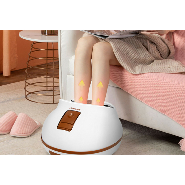 Steam Spa - Electric Foot Massager in Brown - Ideal for Relaxation and Stress Relief