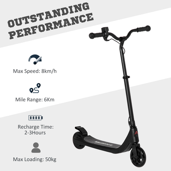 120W Electric Scooter with Battery Indicator - Adjustable Handlebar, Rear Brake, Durable Design - Perfect for Kids 6 Years & Up, Outdoor Fun