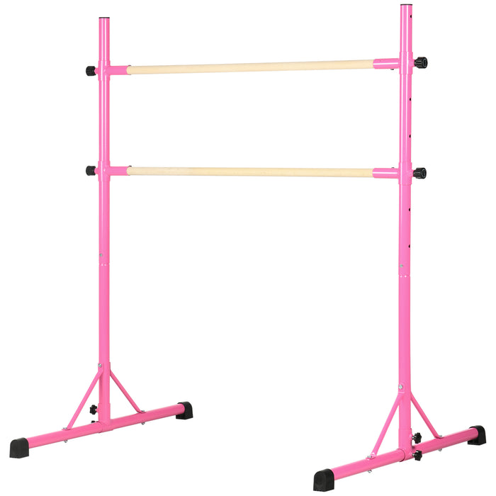 Height Adjustable Freestanding Ballet Barre - Non-Slip Feet for Stability - Ideal for Home or Studio Dance Training and Stretching