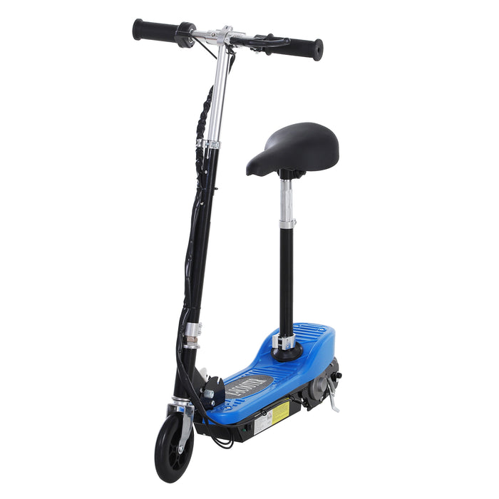 Kids' Outdoor Electric Scooter - 120W Motor & Double 12V Battery, Sporting Ride-On Toy - Perfect for Young Adventurers, Blue Color
