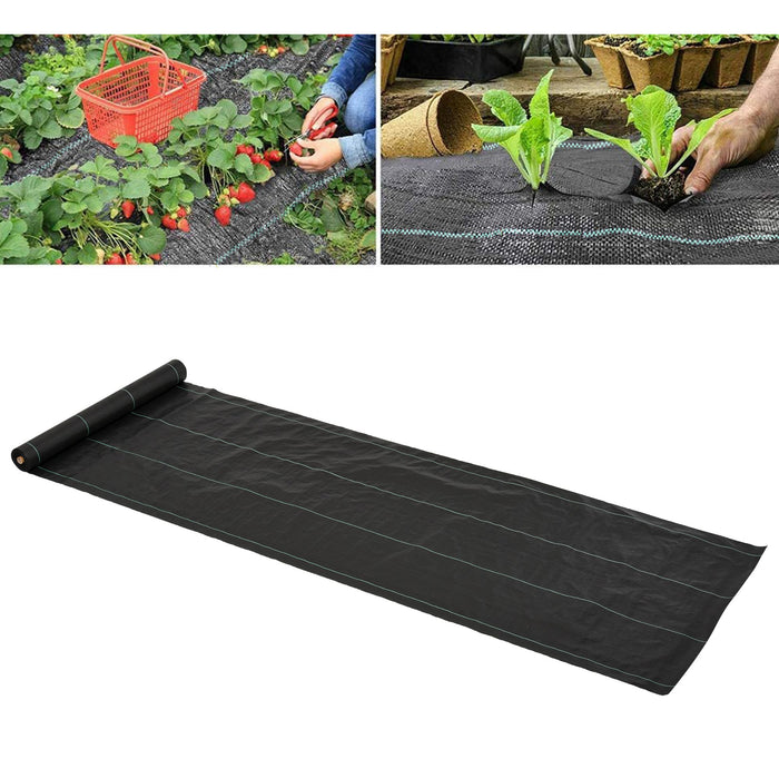 Gardener Premium Weed Barrier - 50m Durable Heavy-Duty Landscape Fabric for Gardening - Easy Installation for Effective Weed Control