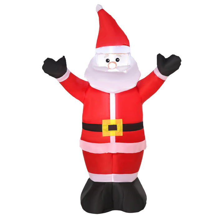 Inflatable Holiday Decor - 1.2 Meter Tall Santa Claus Figure - Festive Decoration for Indoor and Outdoor Spaces