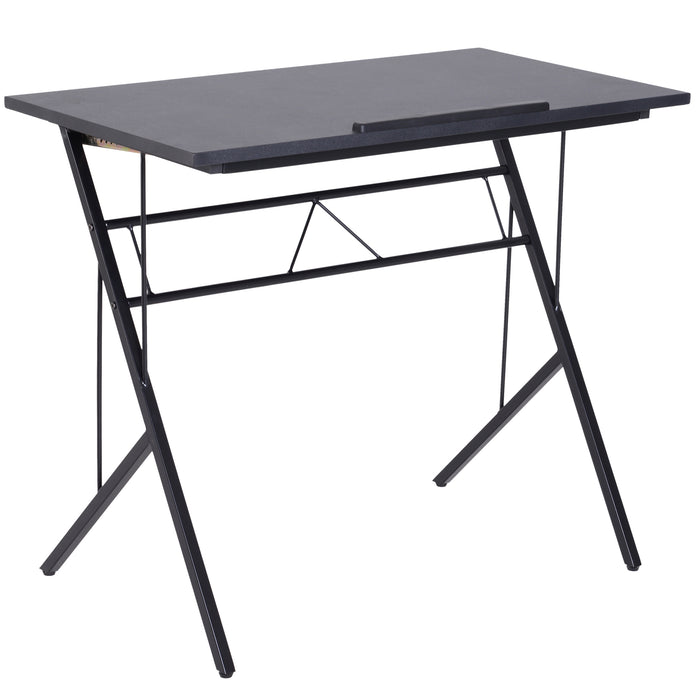 Adjustable Height Tiltable Writing and Drawing Desk - 90x50 cm Workstation with Craft Table and Drafting Board Features - Ideal for Art Enthusiasts and Professionals