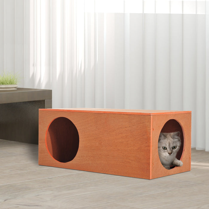 Garden Kitty Box - Indoor/Outdoor Waterproof Cat Tunnel Shelter & Rabbit Hutch - Ideal Home for Playful Pets & Small Animals