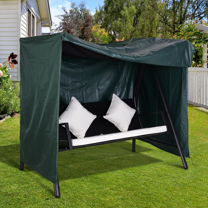 Waterproof Swing Chair Cover - 600D Oxford Polyester, UV Protection, Durable Green Fabric - Outdoor Furniture Protection for All Weather Conditions