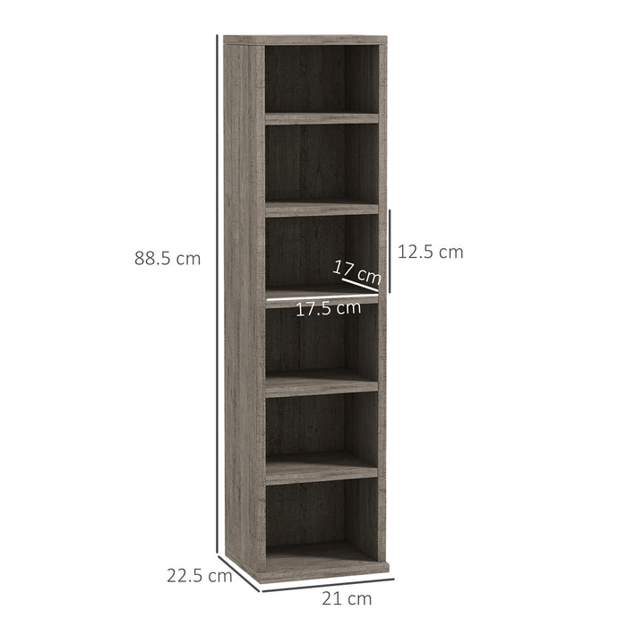 Media Storage Tower Rack - CD Display Shelf with Adjustable Shelving, Twin Pack - Ideal for Organizing Entertainment Collections