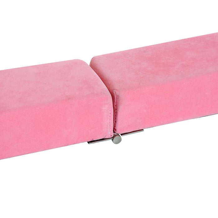 Balance Beam Trainer - 2.4m Gymnastics Equipment in Pink - Perfect for Aspiring Gymnasts Home Practice