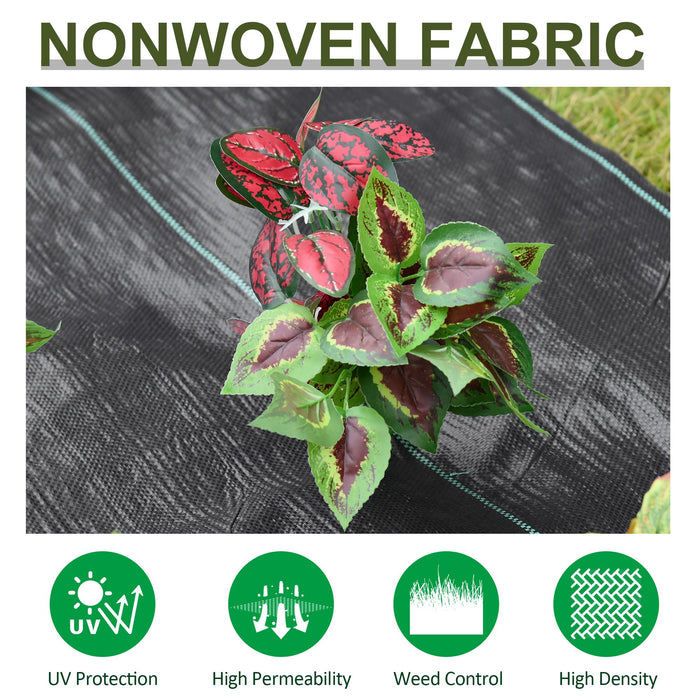 Gardener Premium Weed Barrier - 2x50m Heavy-Duty Landscape Fabric with Easy Installation - Ideal for Gardeners Seeking Superior Weed Control