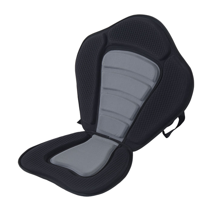 Detachable High Back Canoe/Kayak Seat - Black Comfortable Padded Chair for Paddling - Ideal for Long Kayaking Trips