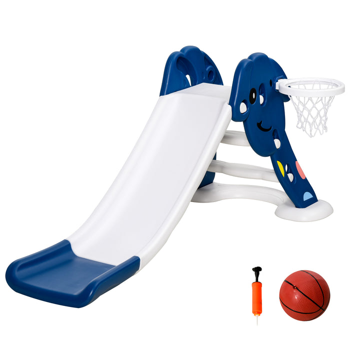 Toddler Climber and Slide Playset with Basketball Hoop - Freestanding Indoor/Outdoor Playground Equipment for Kids - Exercise and Fun with Slipping Slide and Sports Activity