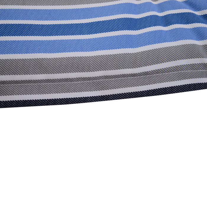 Outdoor Patio Swing Bench Cushion Set - Comfortable 120x50x5 cm Blue Striped Seat Pads for 2-3 Seaters - Ideal for Garden, Balcony, and Backyard Relaxation