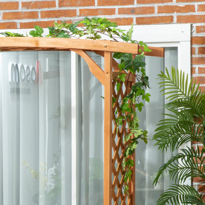 Garden Arbour Bench - Natural Wood Finish with Seating for Outdoor Spaces - Perfect for Vines and Climbing Plants Relaxation Nook