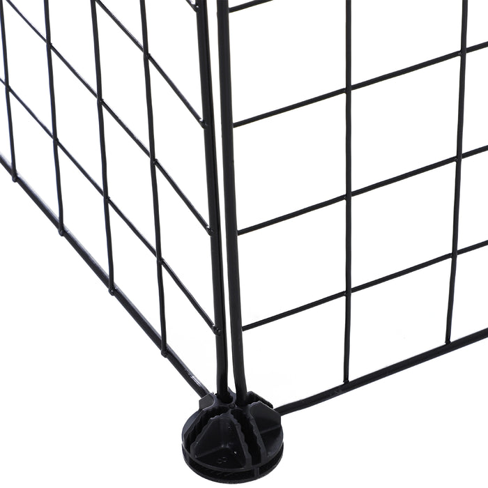 Metal Wire Small Animal Cage Playpen - 36-Panel Indoor/Outdoor Enclosure, Black - Ideal for Guinea Pigs, Rabbits, and Other Small Pets