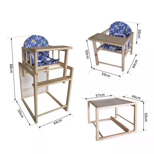 Adjustable Baby Highchair with Spacious Tray - 50L x 44W x 88H cm, Safe and Comfortable Infant Dining Seat - Ideal for Mealtime and Snack Time with Your Little One