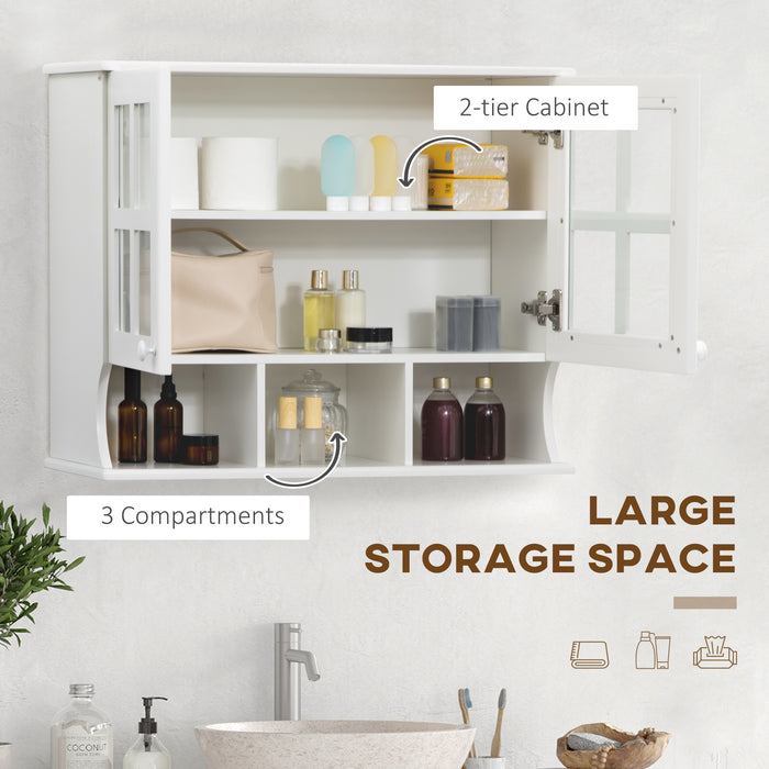 Modern Wall-Mounted Medicine Cabinet - Ample Storage with Bathroom and Living Room Shelves - Stylish Organizational Solution for Entryways