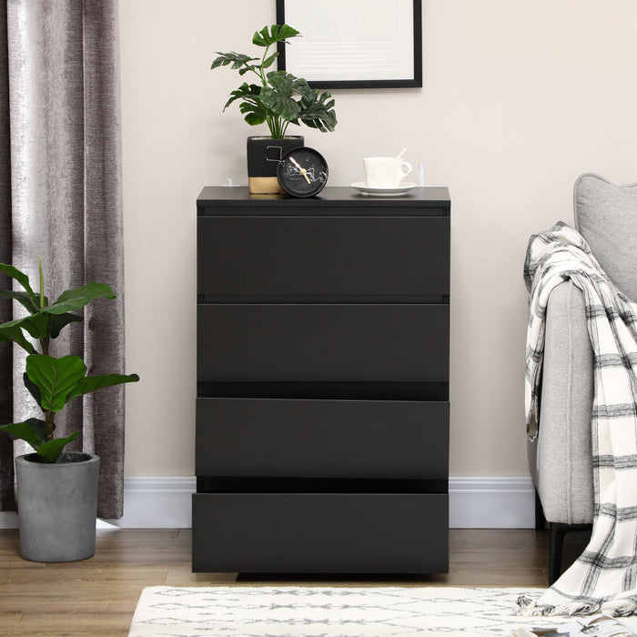 4-Drawer Modern Dresser - Sleek Storage Cabinet Unit - Bedroom Organization Solution