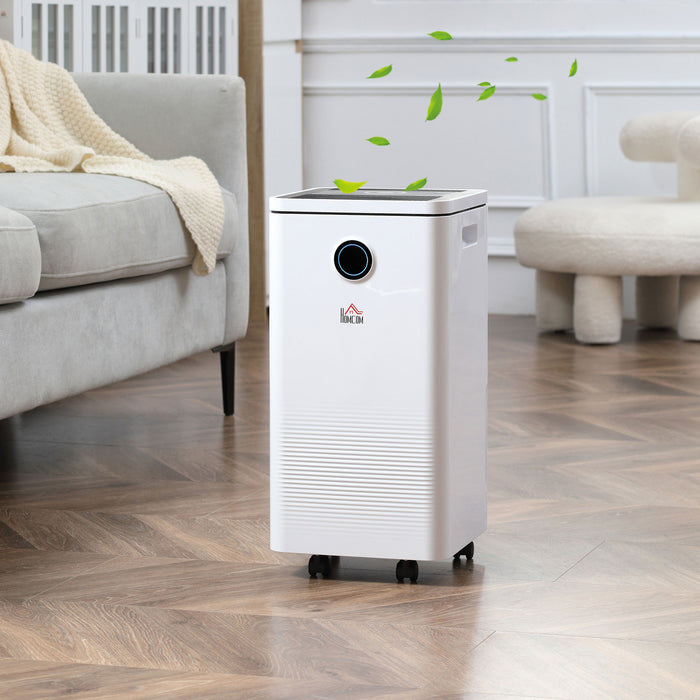 2500ML Smart WiFi Dehumidifier - 10L/Day Portable and Quiet Moisture Remover - Ideal for Home, Laundry, and Basement Spaces